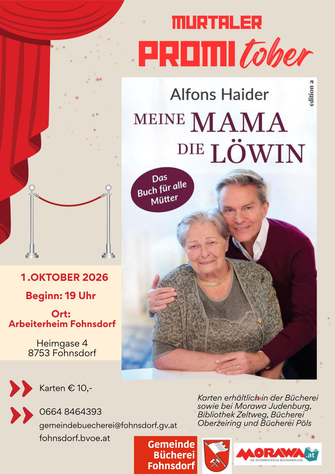 PROMITOBER - LESUNG mit Alfons Haider