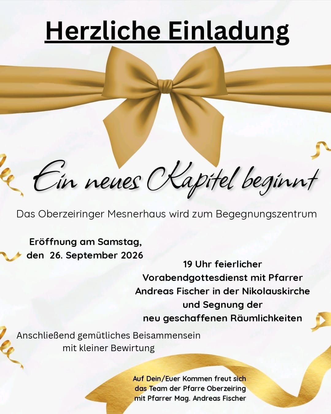 Eröffnung Begegnungszentrum Mesnerhaus Oberzeiring