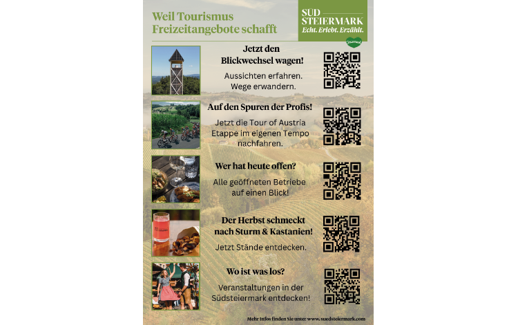 Aktuelle Öffnungszeiten der Betriebe (St. Stefan ob Stainz, Lannach & Stainz)