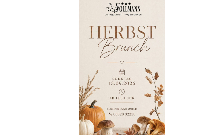 Herbstbrunch im Gasthaus Vollmann