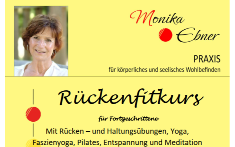 Rückenfitkurs für Fortgeschrittene mit Monika Ebner
