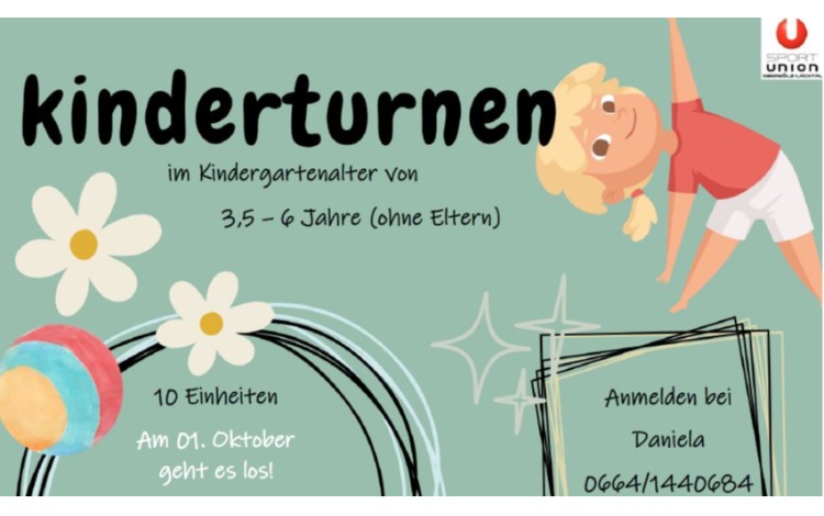 Kinderturnen im Kindergartenalter von 3,5 bis 6 Jahre