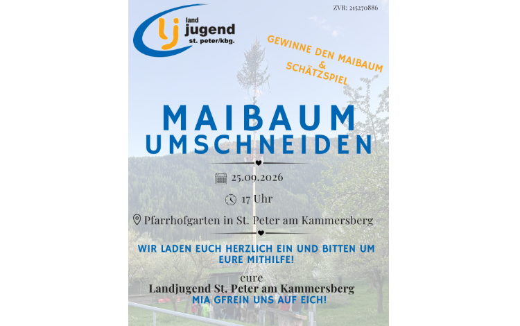 Maibaumumschneiden der LJ St. Peter a.Kbg.