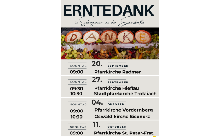 Erntedankfest in St. Peter-Freienstein
