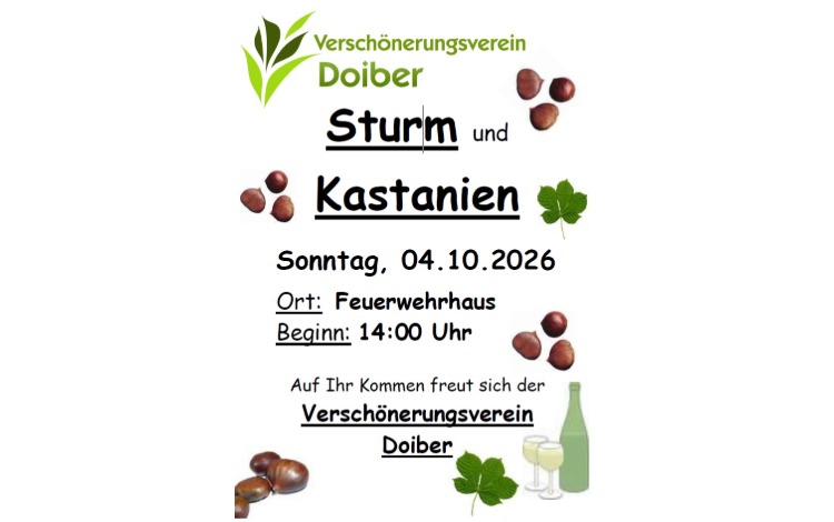 Sturm und Kastanien