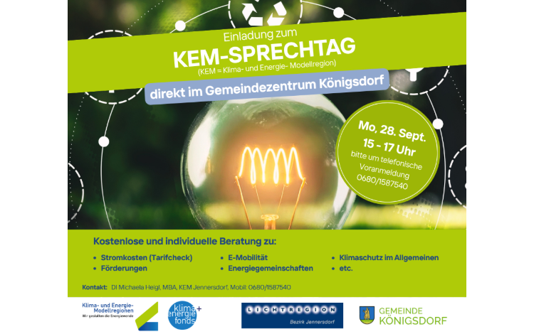 Sprechtag: Klima- und Energie- Modellregion