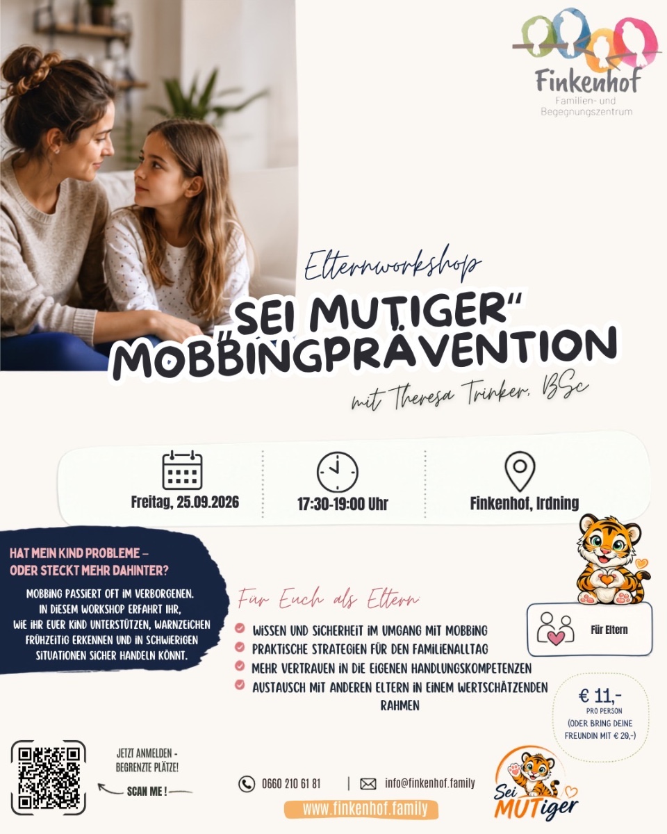 Elternworkshop Sei MUTiger - Mobbingprävention