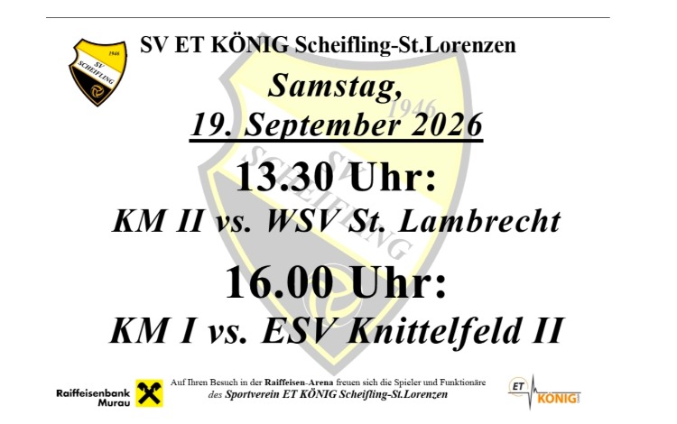 Matches der SVS Kampfmannschaften