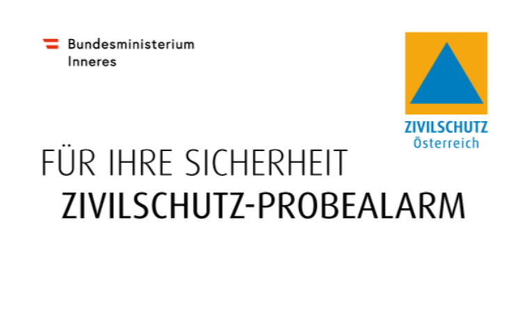 Zivilschutz-Probealarm am 3. Oktober 2026