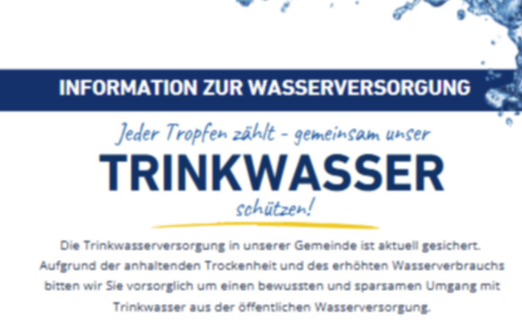 Trinkwasser sparen