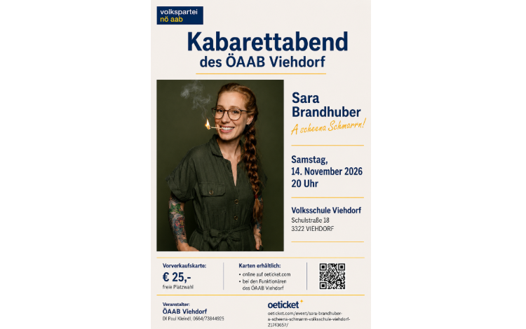 ÖAAB Kabarettabend mit Sara Brandhuber