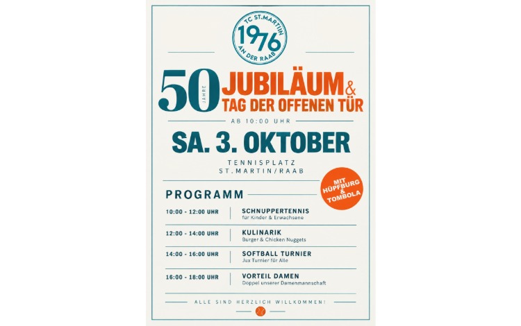 TC Sankt Martin an der Raab - 50 Jahr Feier