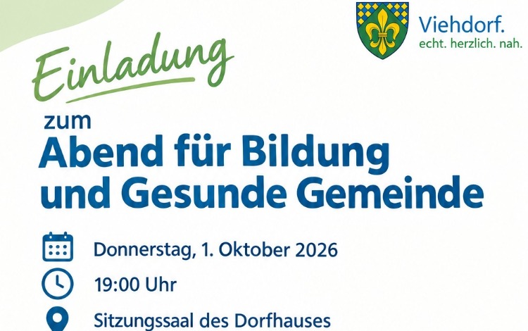 Abend für Bildung und Gesunde Gemeinde