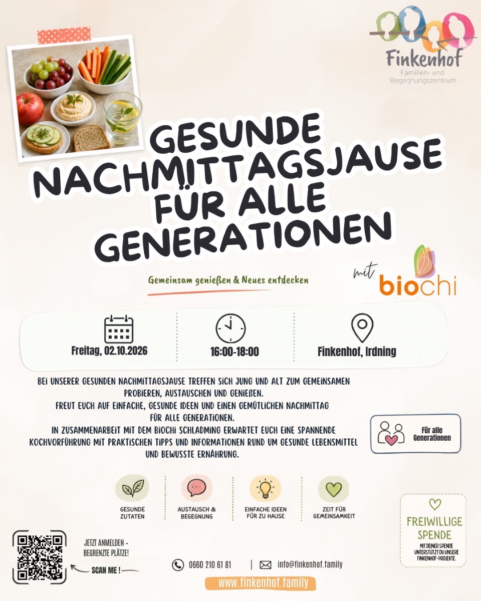 Gesunde Nachmittagsjause für alle Generationen