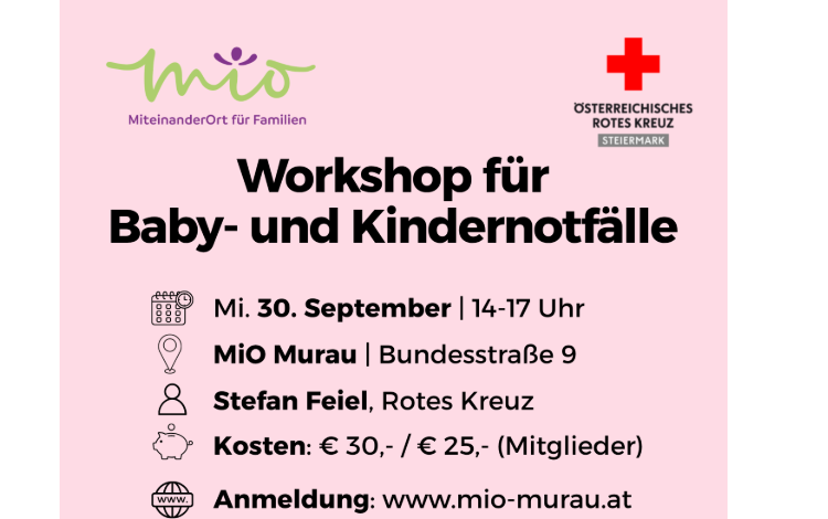 Workshop für Baby- und Kindernotfälle