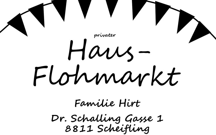 privater Hausflohmarkt bei Familie Hirt
