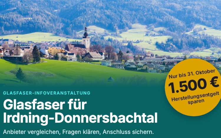 Glasfaser für Irdning-Donnersbachtal