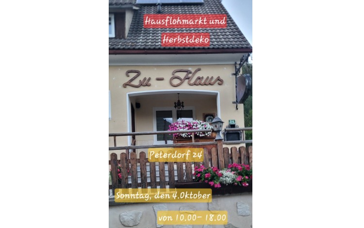 Hausflohmarkt und Herbstdeko