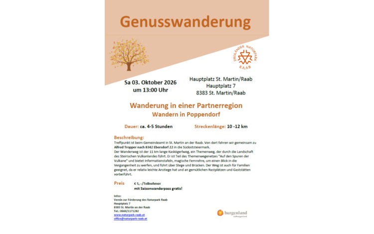 Wanderung in einer Partnerregion