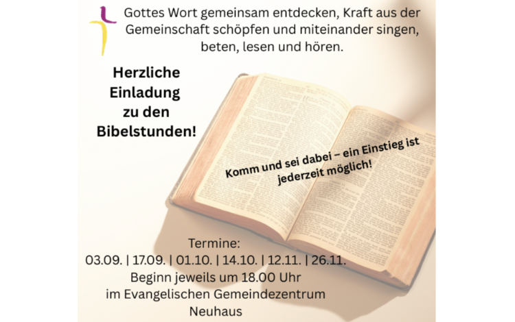 Bibelstunden der evangelischen Pfarre