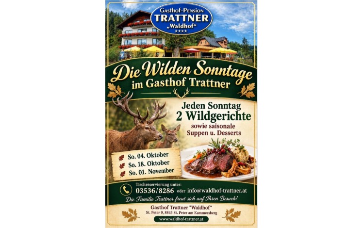 "Die Wilden Sonntage" im GH Trattner
