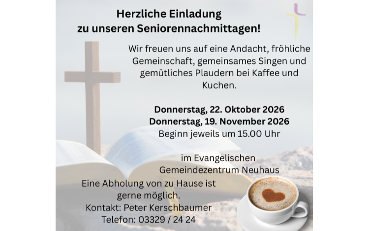 Einladung zum Seniorennachmittag