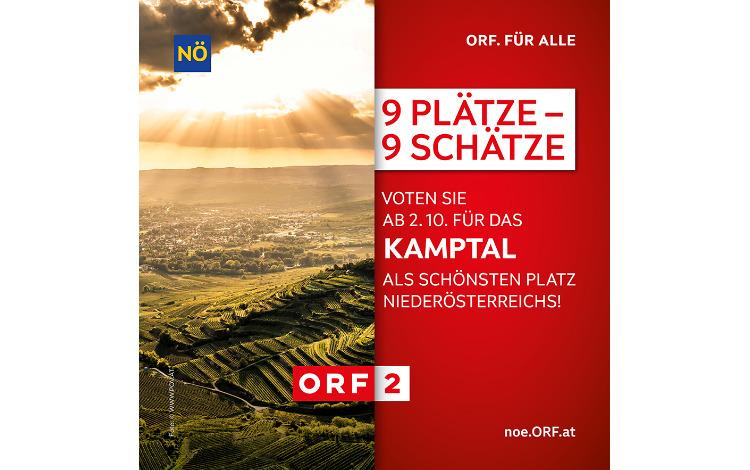 9 Plätze 9 Schätze - Voten Sie für das Kamptal als schönsten Platz Niederösterreichs