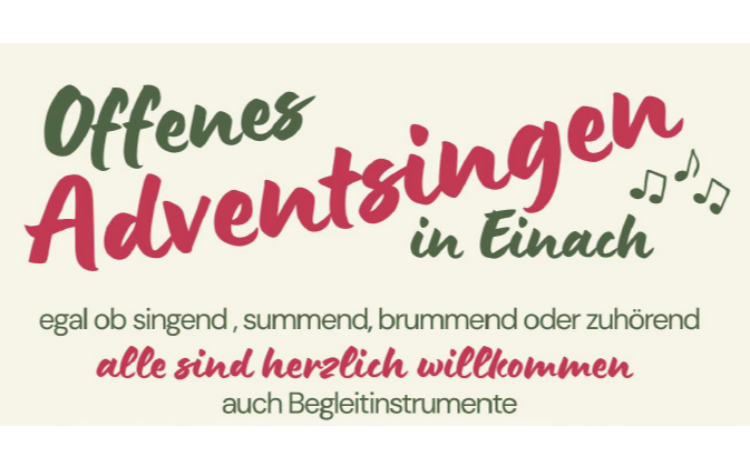 Offenes Adventsingen in Einach