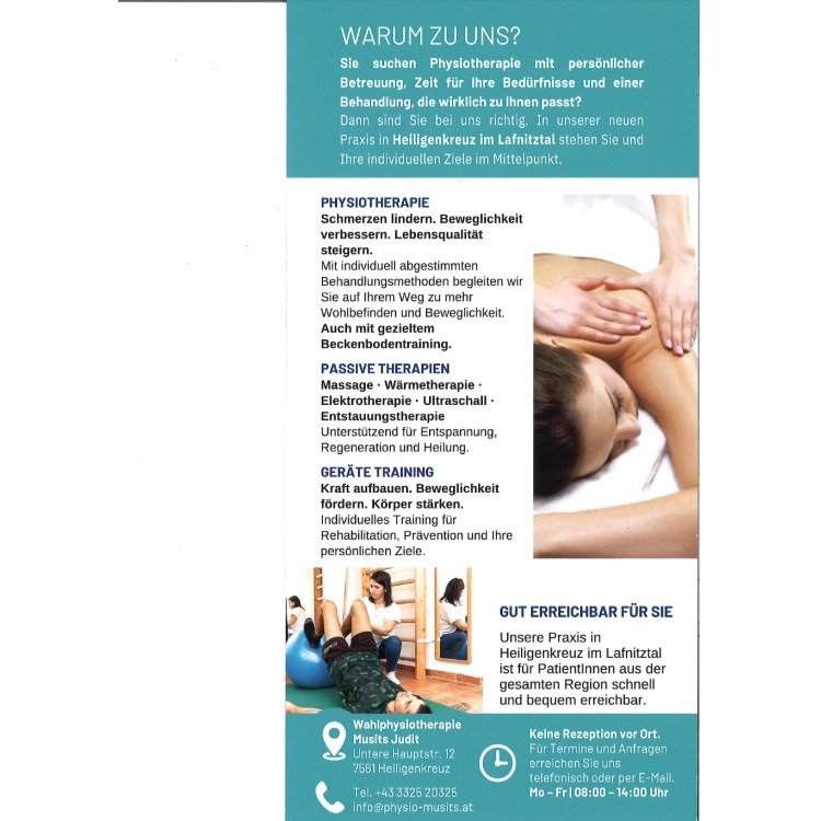Wahlphysiotherapie Judit Musits