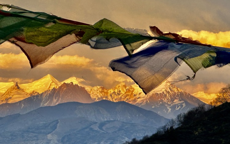 Helmut Pichler - unterwegs am Fuße des mächtigen Himalayamassivs