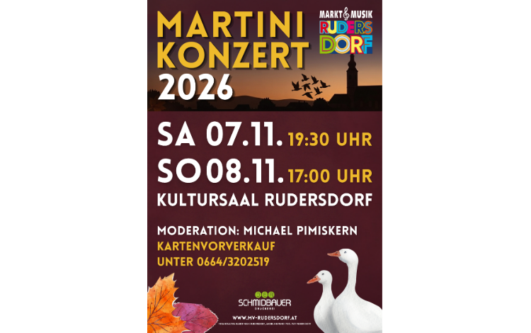 Martinikonzert der Marktmusik Rudersdorf