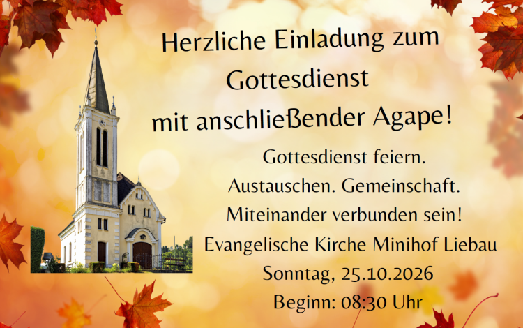 Gottesdienst mit anschließender Agape