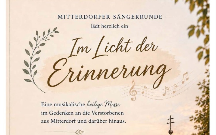 Musikalische hl. Messe der Mitterdorfer Sängerrunde
