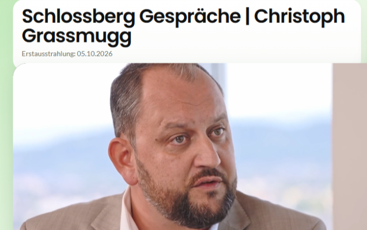 Schlossberg-Gespräche: Christoph Grassmugg im Gespräch