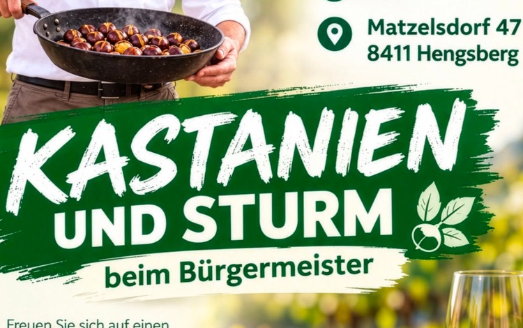 Kastanien und Sturm beim Bürgermeister