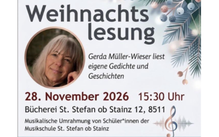 Weihnachtslesung von Gerda Müller-Wieser