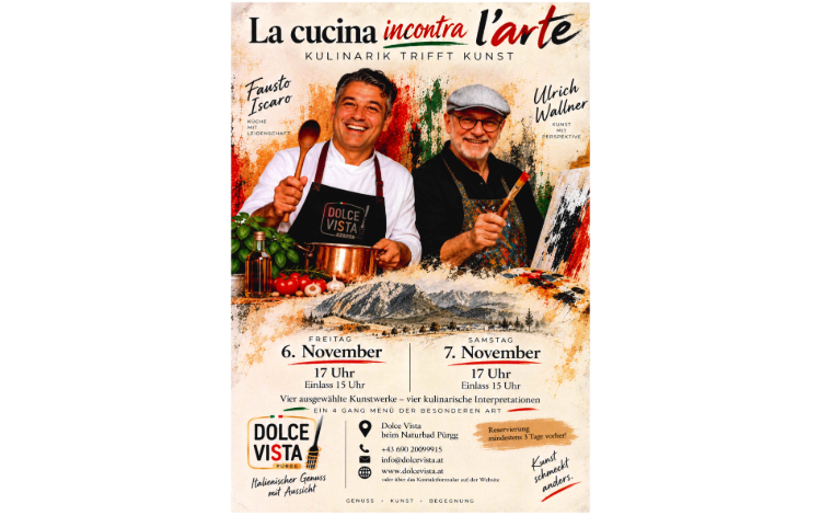 "Kulinarik trifft Kunst" im Dolce Vista