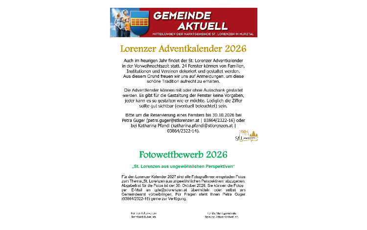 Gemeinde aktuell