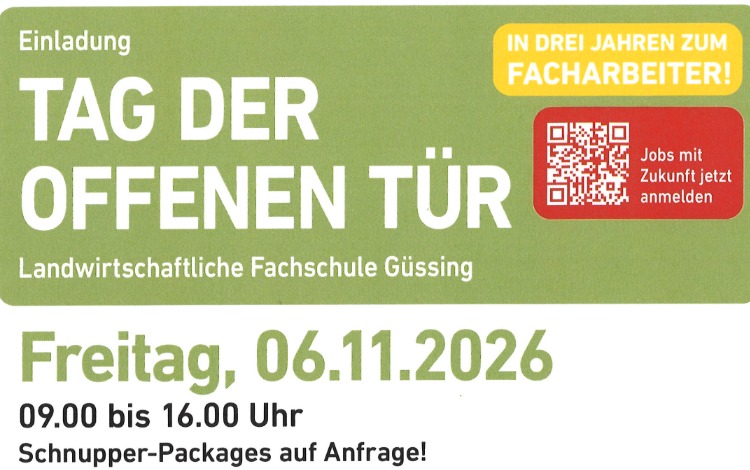Tag der offenen Tür - Landwirtschaftliche Fachschule Güssing