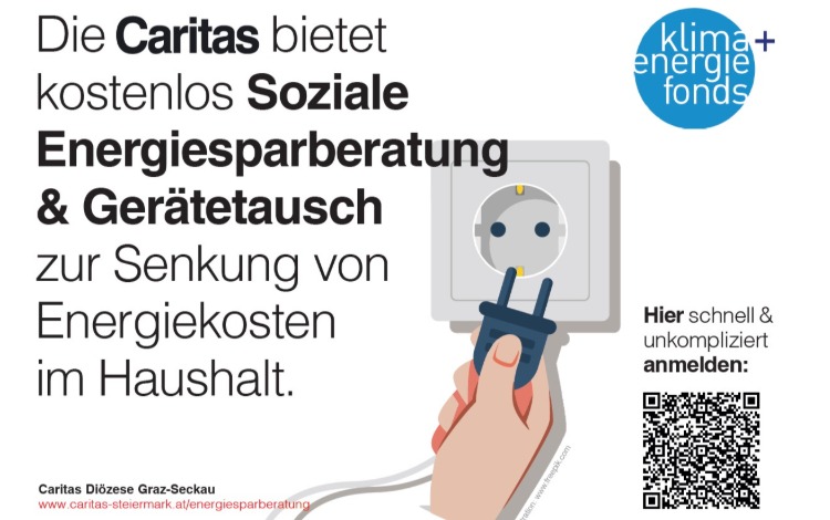 Angebot der Caritas - Soziale Energieberatung im Haushalt & Gerätetausch