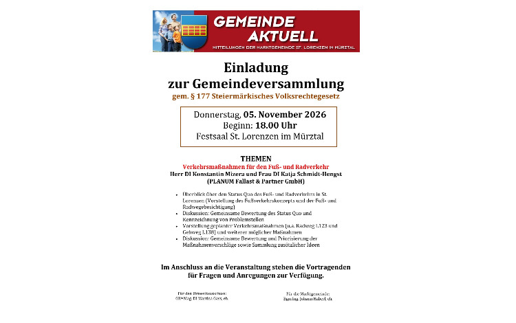 Gemeinde aktuell