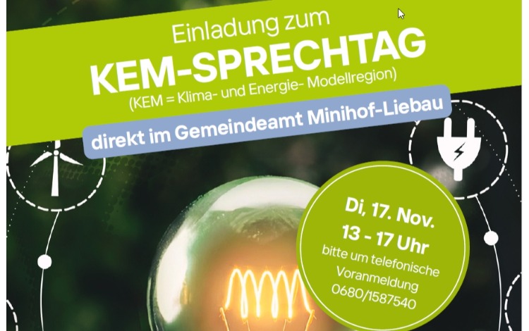 KEM-Sprechtag (Energie- & Förderberatung)