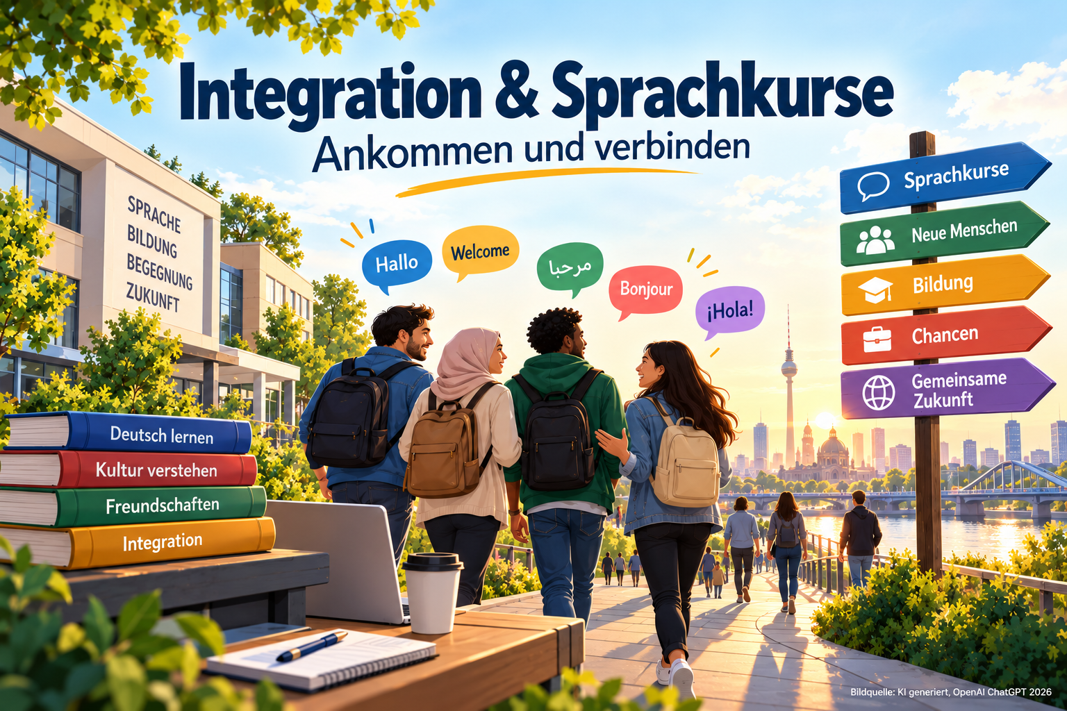 Integration und Sprachkurse am Stadtweg (c)KiFoto_openAIchatGPT 2026