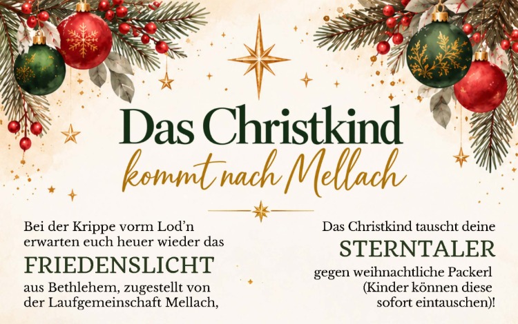 Das Christkind kommt nach Mellach - Brauchtum Mellach