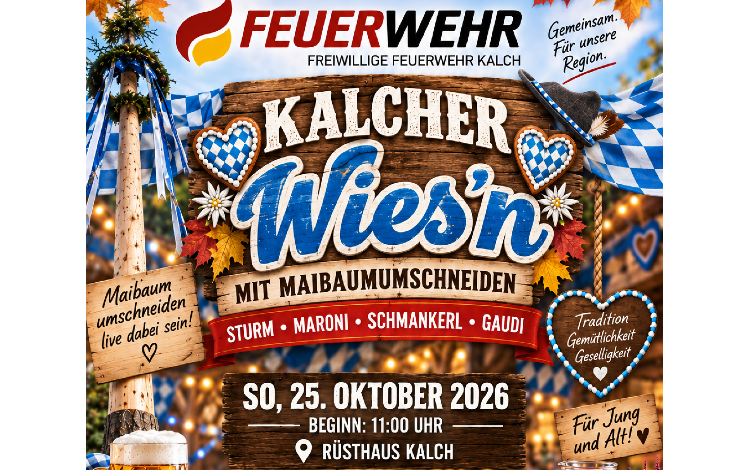 Kalcher Wiesn mit Maibaumumschneiden