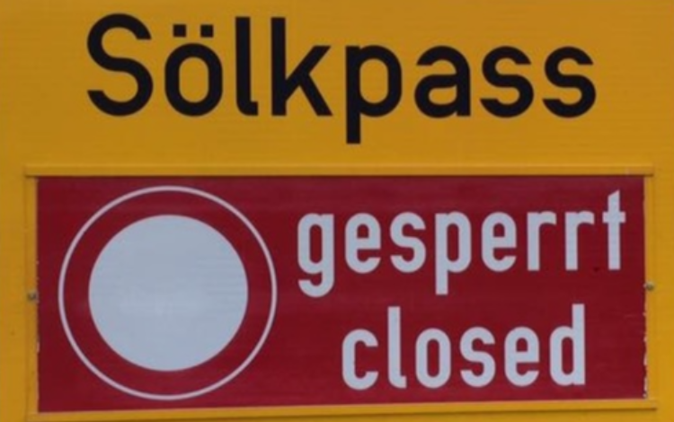 Sölkpaßstraße - Wintersperre ab 22.10.2026
