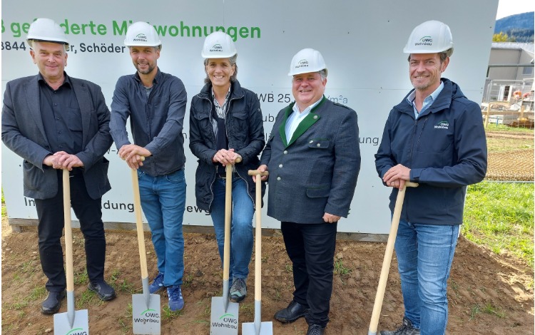Spatenstich ÖWG Wohnhaus in Schöder